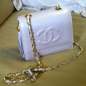 Vintage Chanel inspired purse. Real leather