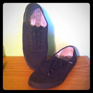 Black Canvas Sneakers