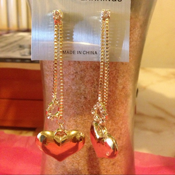 Heart Drop Earrings