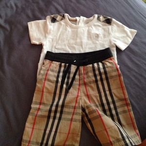 Burberry children trunks & shirt