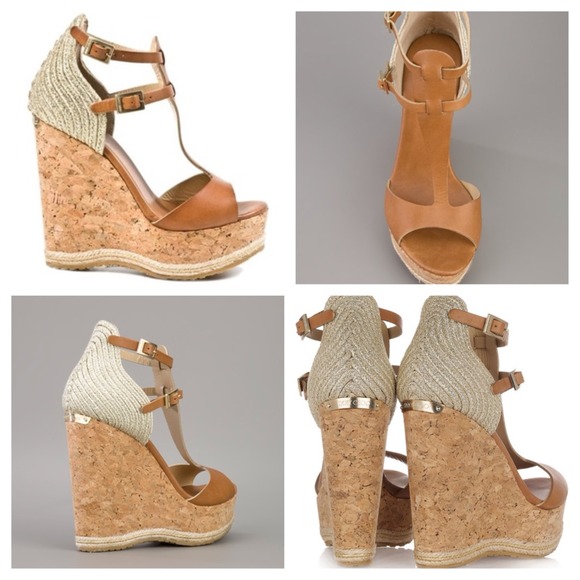 SOLD 🌟NIB🌟Jimmy Choo Preya wedges 36🌟HTF🌟 - Picture 3 of 4