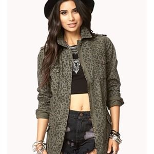 Leopard Utility Jacket. NO TRADES!!!!!