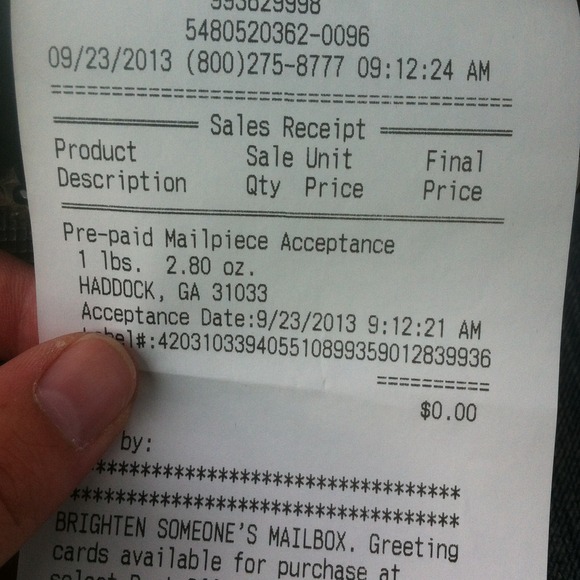 Proof of shipment!!! - Picture 1 of 1