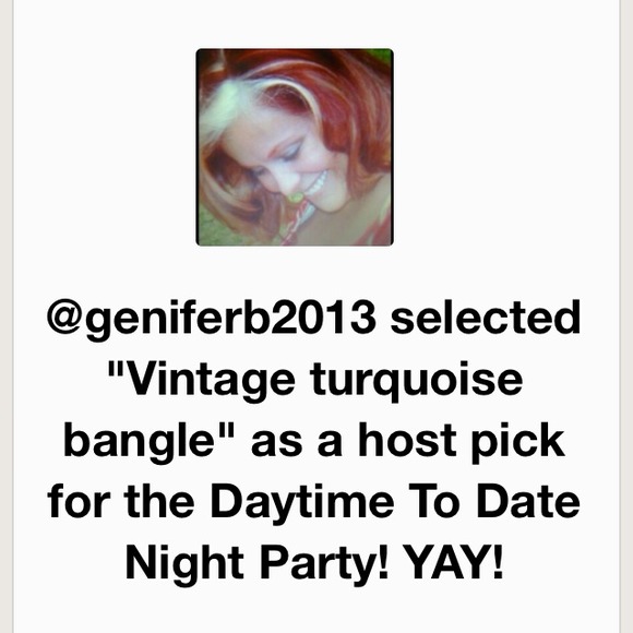 βSOLDβVintage Turquoise cuff bracelet - Picture 4 of 4