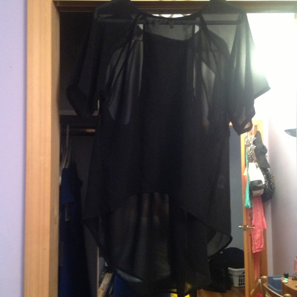 Black see trough Tshrt