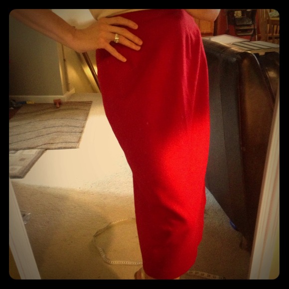 💥bundled💥Vintage high waisted wool skirt!