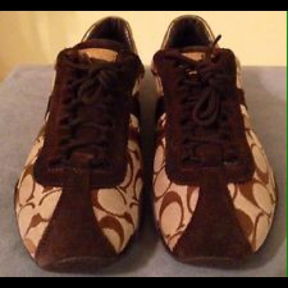 Coach Shoes - Authentic Brown Coach Sneakers