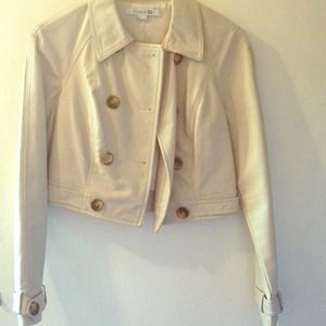 Cropped khaki jacket