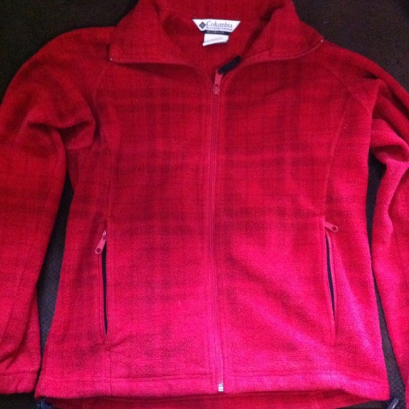 Red patterned Columbia