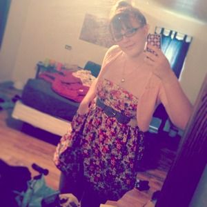 Strapless floral print dress