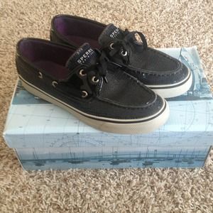 Black Sequence Sperrys Top-Sider