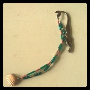Mermaid shell bookmark