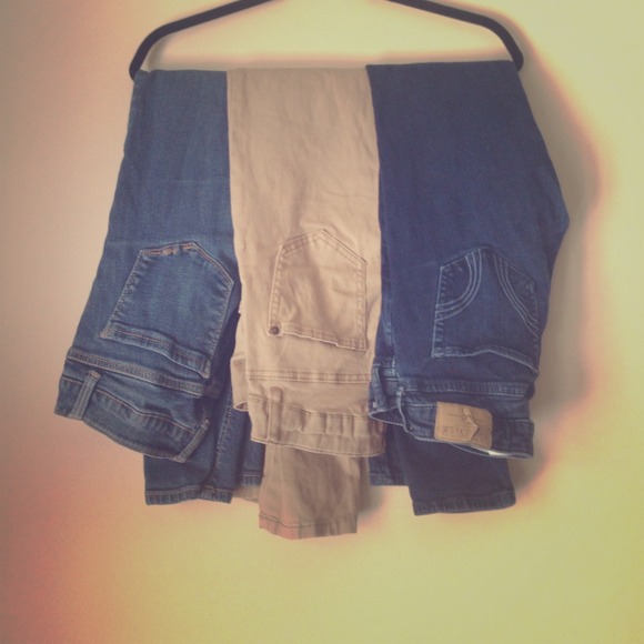 3 jeans all different