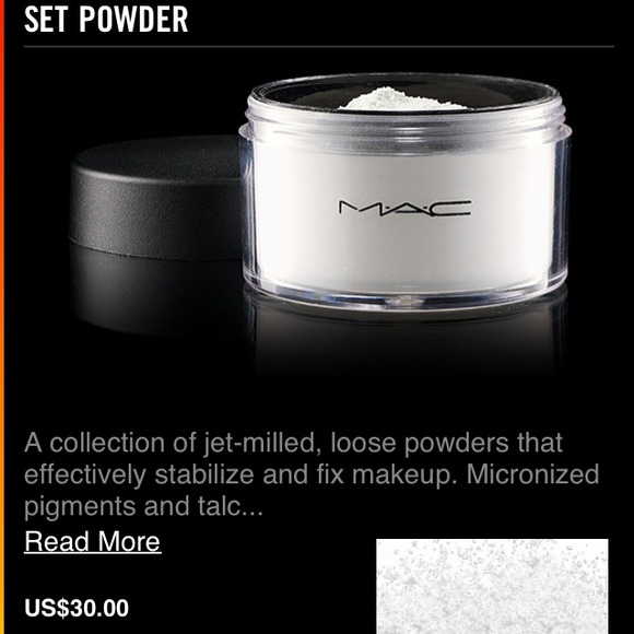Mac Pro translucent setting powder