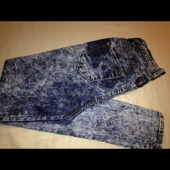 High waist jeans pencil foot