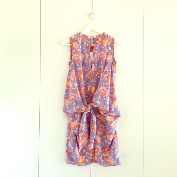 Carven drape shift dress