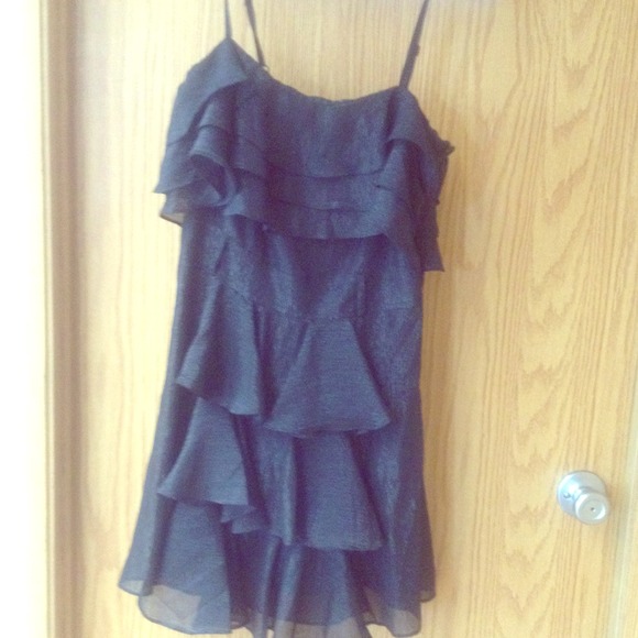Black starlight strappy dress