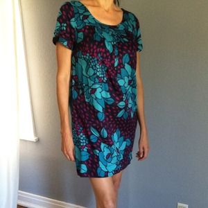 H&M Cotton Babydoll Dress Jewel Toned Floral