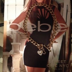 Juicy couture gold charm link necklace