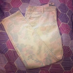 Floral skinny jean