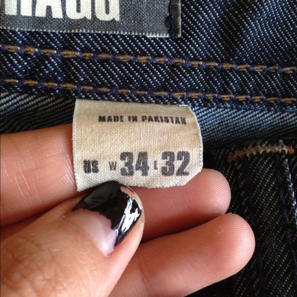 Plain blue jeans. - Picture 2 of 4