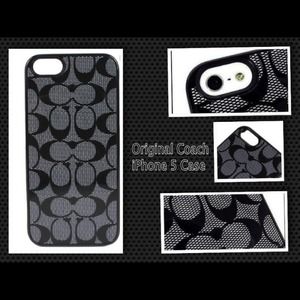 Coach iPhone 5 case +FREE screen protector