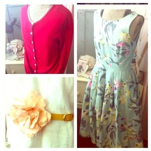 🌹 Bundle!! Dress, sweater, belt