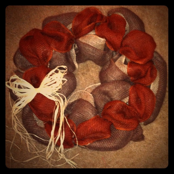 Burlap wreath