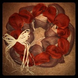 Burlap wreath