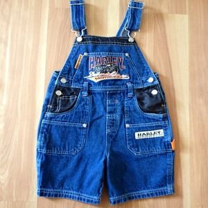 Harley Davidson overall shorts