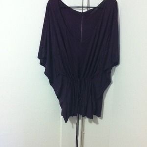 Dark plum dolman top