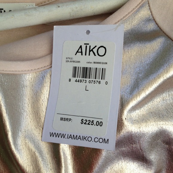 🔱SOLD 🔱Aiko foil dress - Picture 3 of 4
