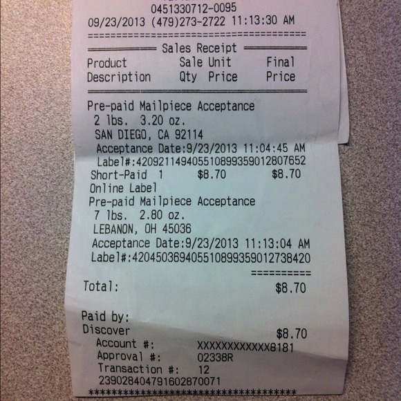 RECIEPT!