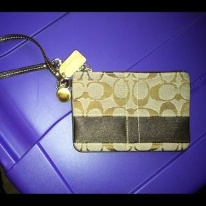 SOLD Small Coach Wristlet