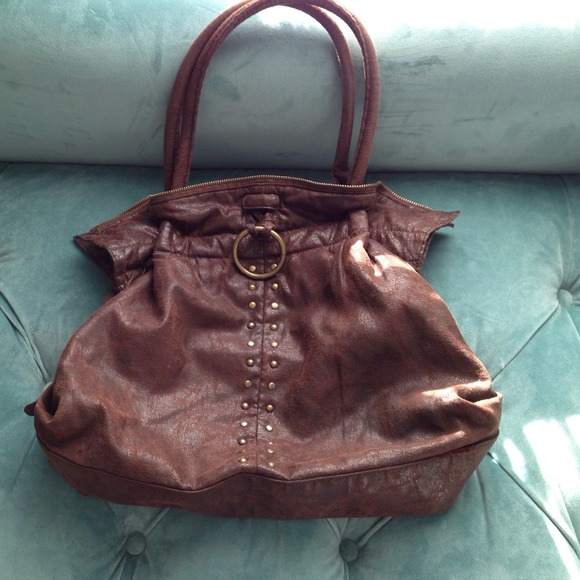 Large brown purse bag