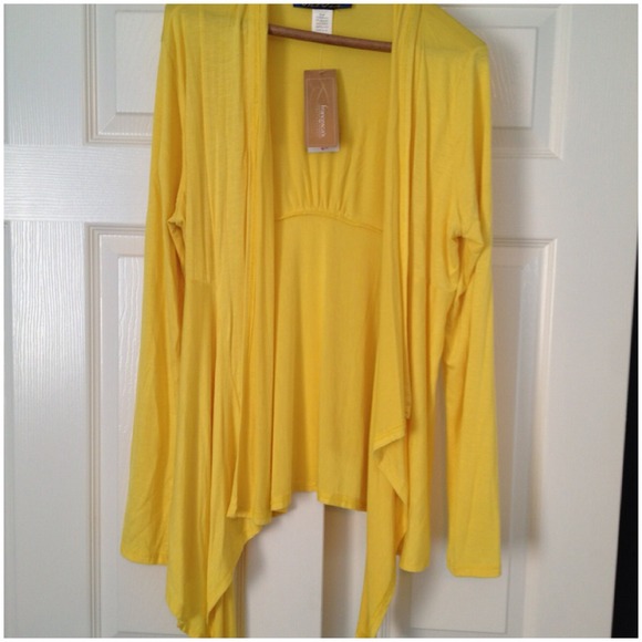 ❌SOLD IN BUNDLE Yellow open sweater.