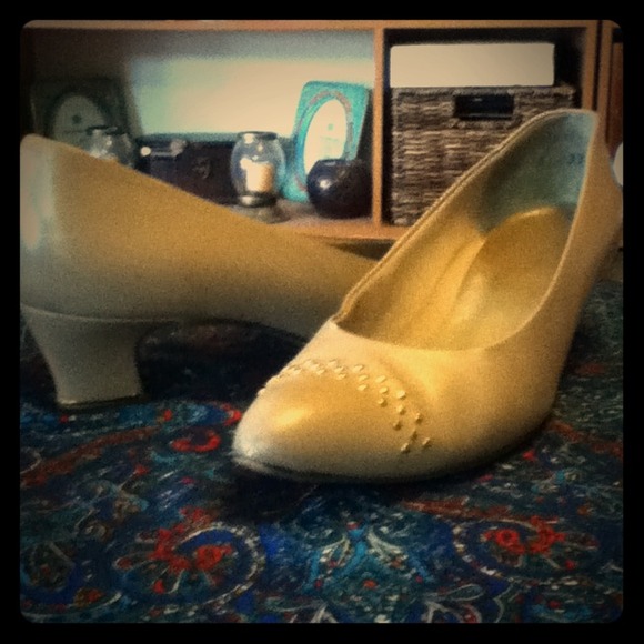 Tan pumps