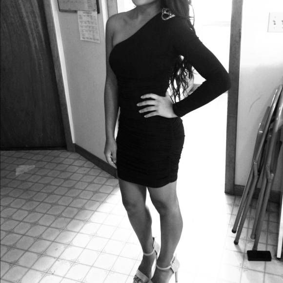 Black dress.
