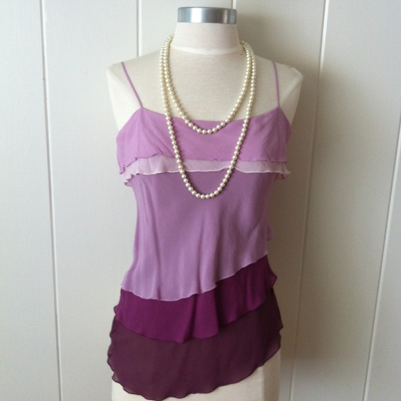 💢BUNDLED💢bebe sz S Shades of Purple layered top