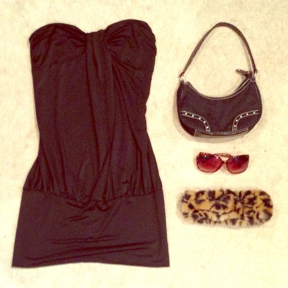 sexy strapless dress
