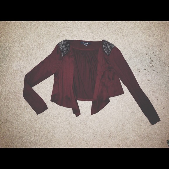 🌟REDUCED🌟Trapeze Jacket W/ Embellished Shoulder
