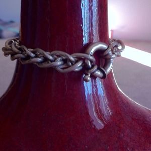 Silver tone bracelet