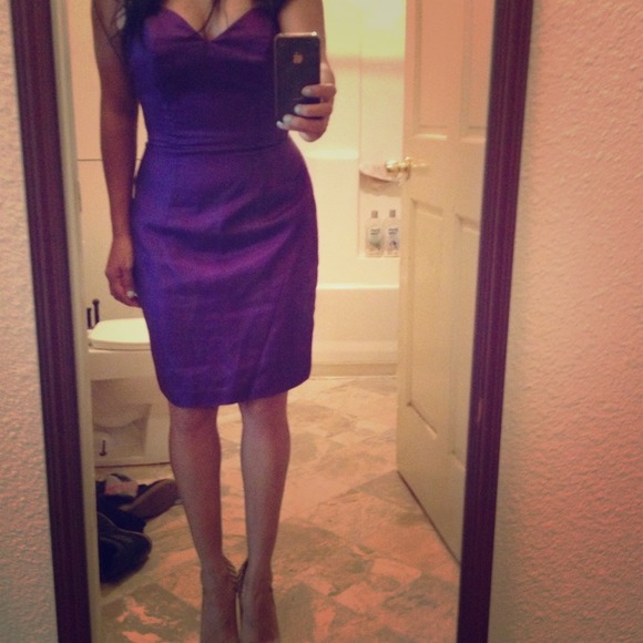 *PRICE REDUCED*Royal purple strapless formal dress