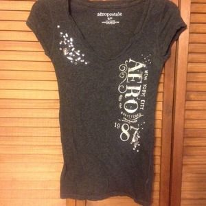 Aeropostale Size small tee With Gem embellishments
