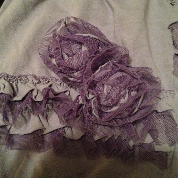 🚫sold🚫3 month purple romper with flowers - Picture 3 of 3