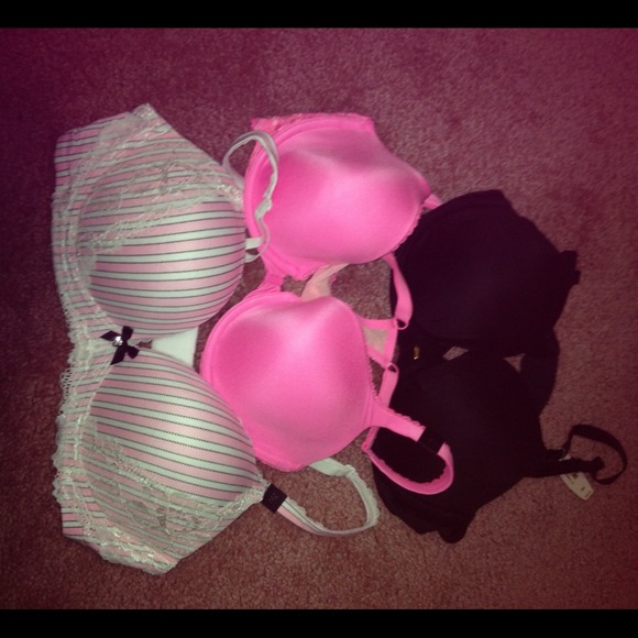 3 Victoria Secret bras. Size 38C brand new!