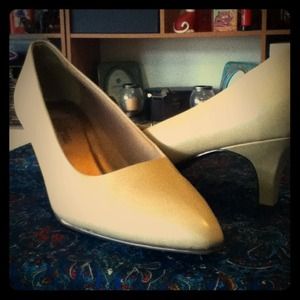 Tan pumps