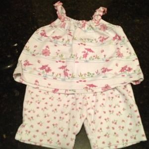 🚫Sold🚫Flamingo shorts and tank