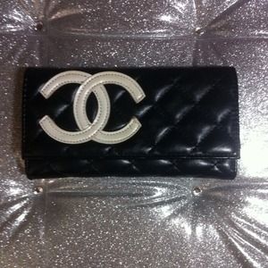 CC Quilted Black Wallet