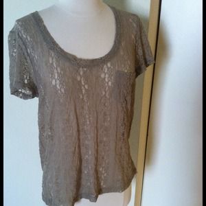 Nordstrom Tops - ⚡️LABORDAY SALE⚡️ Nordstrom Lace Pocket Tee Nordstrom Tops - ⚡️LABORDAY SALE⚡️ Nordstrom Lace Pocket Tee